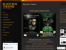 Tablet Screenshot of blackboxtheatre.org